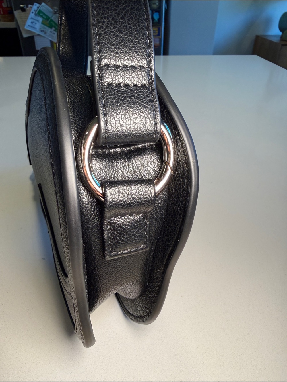 NAMILIA - Prince Albert Bag in Black and Silver Hardware - Picture 8 of 12
